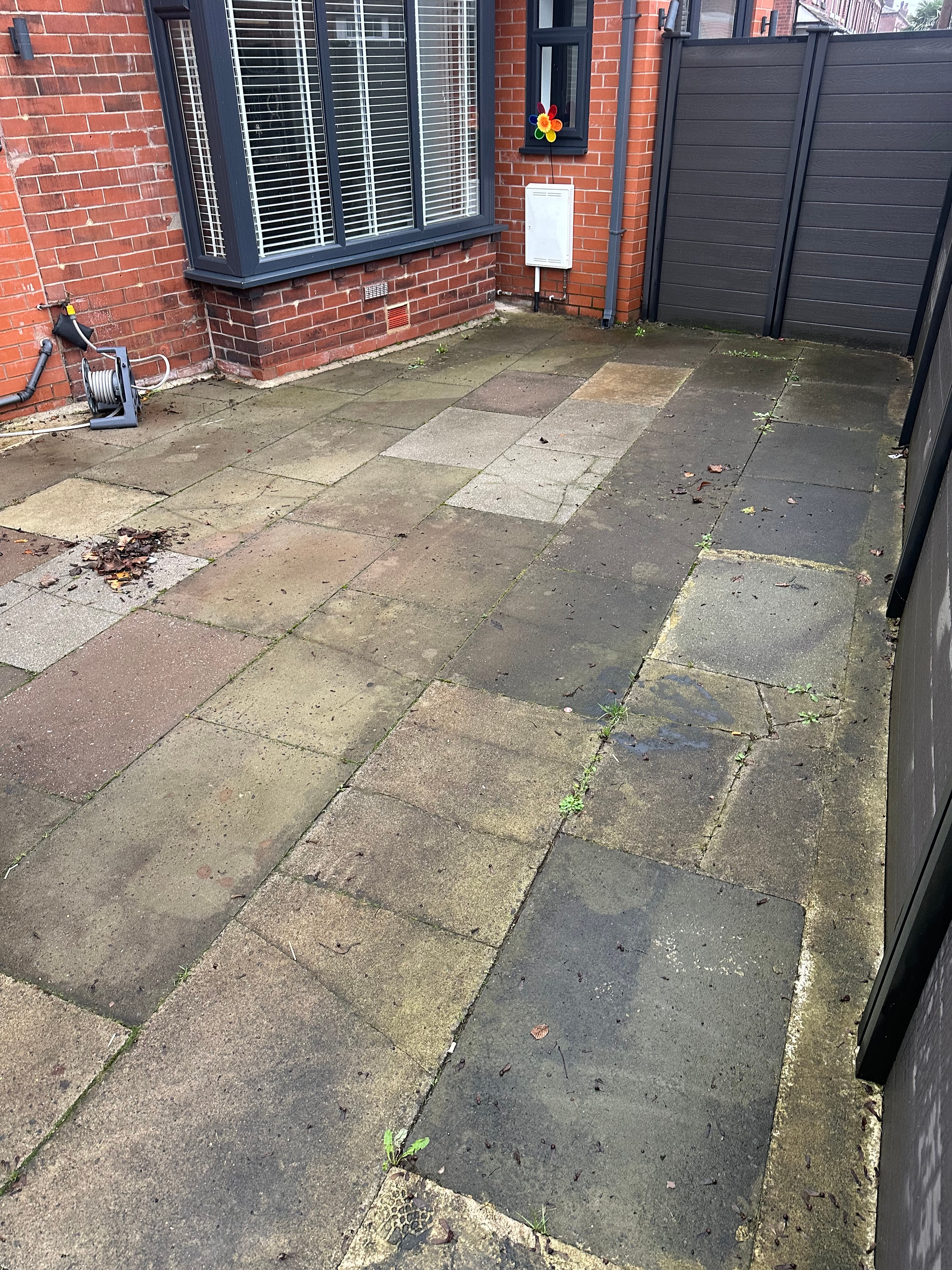 Before pressure washing — job 3